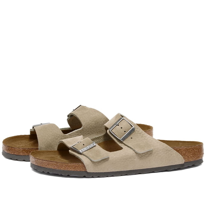 Photo: Birkenstock Men's Arizona in Faded Khaki Desert Buck