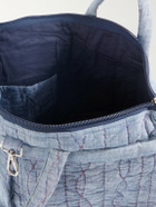 Kardo - Embroidered Cotton-Chambray Tote Bag