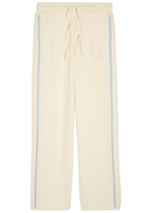 Casablanca Striped Wool and Cashmere-blend Sweatpants Cream