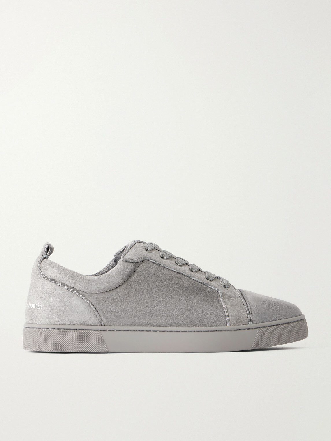 Christian Louboutin - Louis Junior Suede Sneakers - Gray