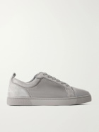 Christian Louboutin - Louis Junior Suede Sneakers - Gray