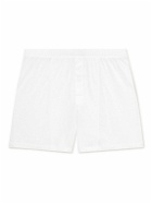 Hanro - Mercerised Cotton Boxer Shorts - White