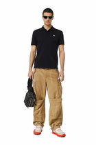 Diesel Polo shirt with D oval Patch - Polos Mens in Black