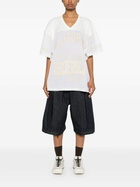 ERL White Logo-Appliqué T-Shirt