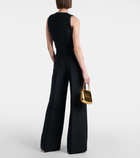 Stella McCartney Chain-detail wool and silk jumpsuit