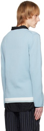 Comme des Garçons Homme Deux Blue Crewneck Sweater