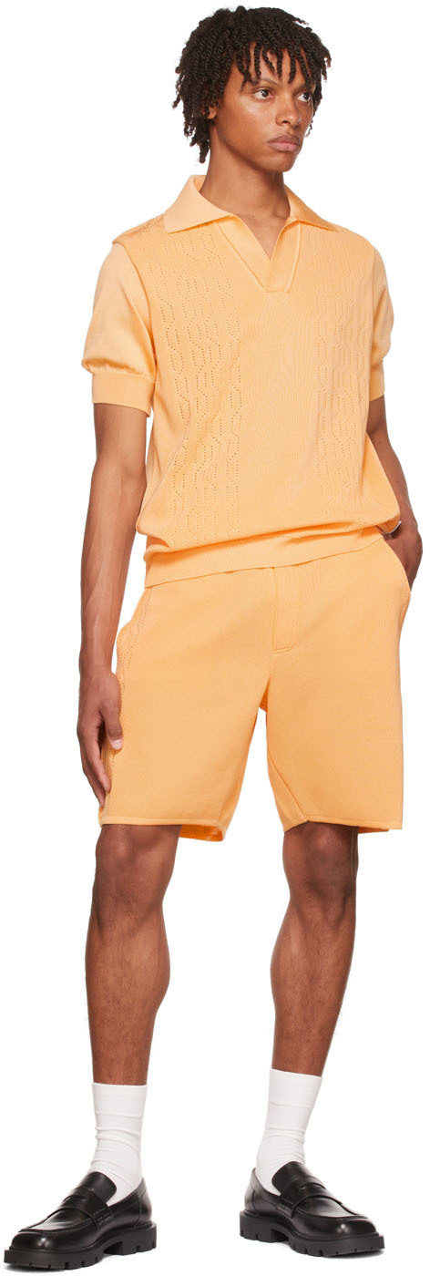 Bianca Saunders Orange Farah Edition Reid Shorts