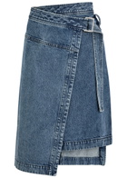 3.1 Phillip Lim Denim Wrap Midi Skirt