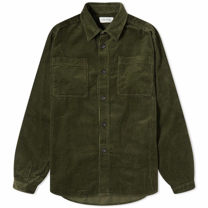 Photo: Oliver Spencer Men's Cord Treviscoe Shirt in Green