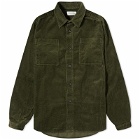 Oliver Spencer Men's Cord Treviscoe Shirt in Green