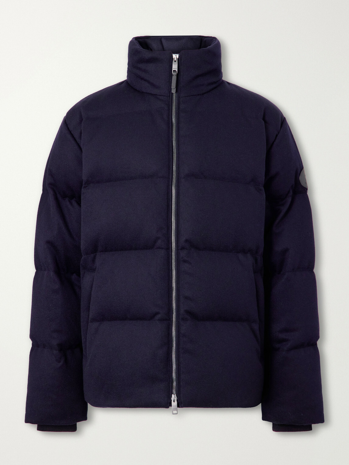 Burberry - Logo-Appliqué Quilted Cashmere Down Jacket - Blue