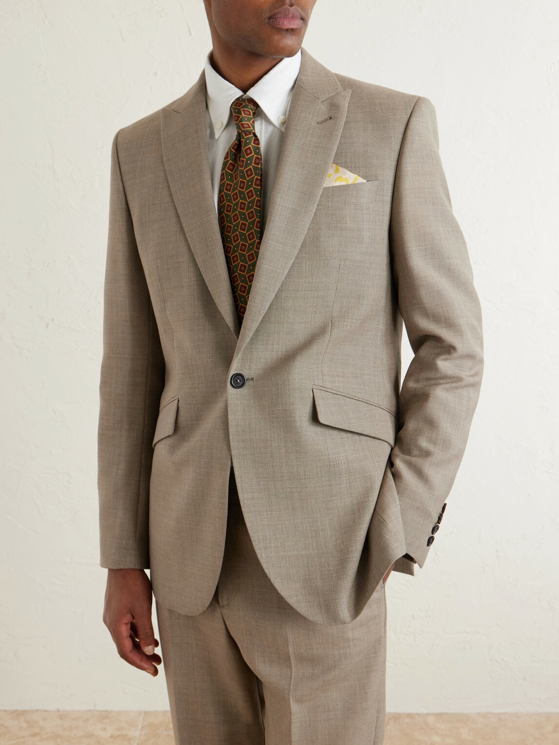 Favourbrook - Newport Slim-Fit Wool-Twill Suit Jacket - Neutrals