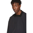 D.Gnak by Kang.D Black Back Tie Long Sleeve T-Shirt