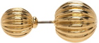 Lanvin Gold Arpège Stud Earrings