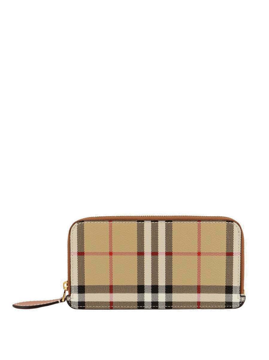 Burberry Card Holder Beige Womens Burberry