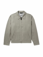 Brioni - Linen-Blend Bomber Jacket - Gray