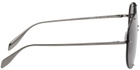 Alexander McQueen Gunmetal Aviator Sunglasses