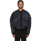 Julius Black Pocket Bomber Jacket