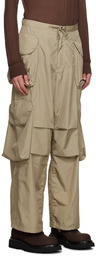 Entire Studios SSENSE Exclusive Taupe Gocar Cargo Pants