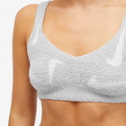 Nike Women's NSW Cozy Knit Bra in Light Smoke Grey/Photon Dust