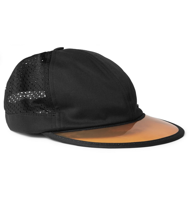 Photo: Gucci - Embroidered Cotton-Twill and Mesh Baseball Cap - Black