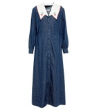 Rixo Becca cotton denim maxi dress