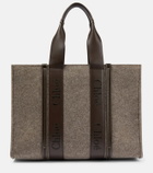 Chloe - Woody Large felt tote bag