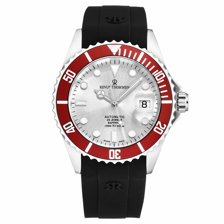 Photo: Revue Thommen Diver Automatic Silver Dial Mens Watch 17571.2826
