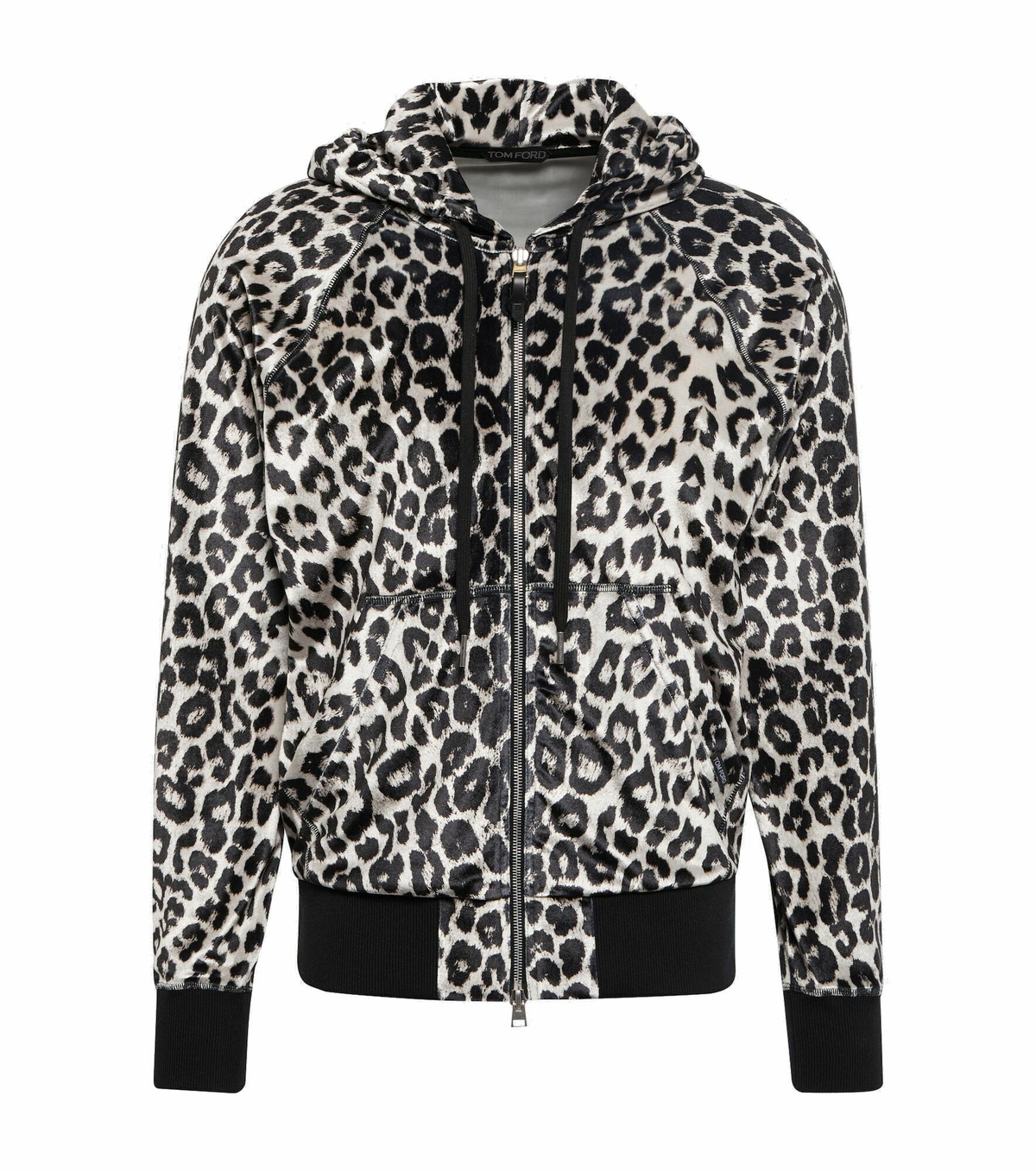 Tom Ford - Leopard-print velour hoodie TOM FORD