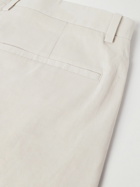 Theory - Zaine Tapered Linen-Blend Suit Trousers - Neutrals