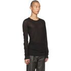 Rick Owens Black Basic Long Sleeve T-Shirt