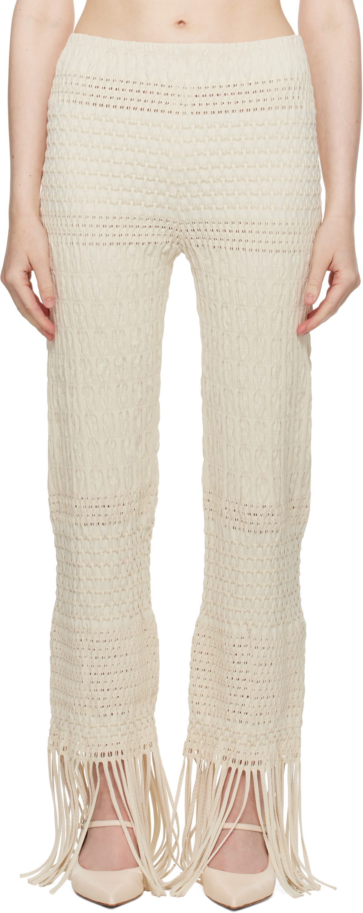 Nanushka Off-White Miciel Trousers