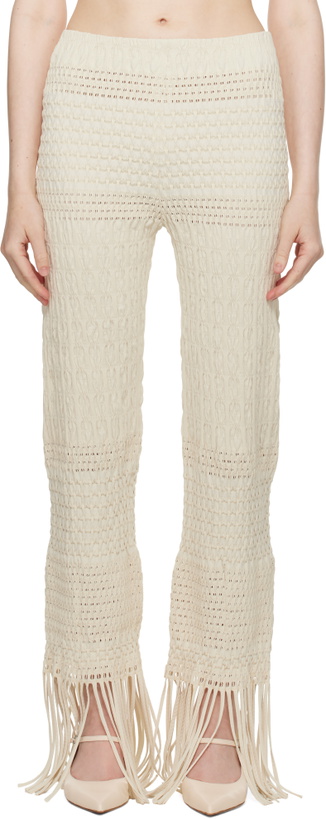 Photo: Nanushka Off-White Miciel Trousers