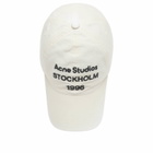 Acne Studios Men's Carliy 1996 Cap in Dusty White 