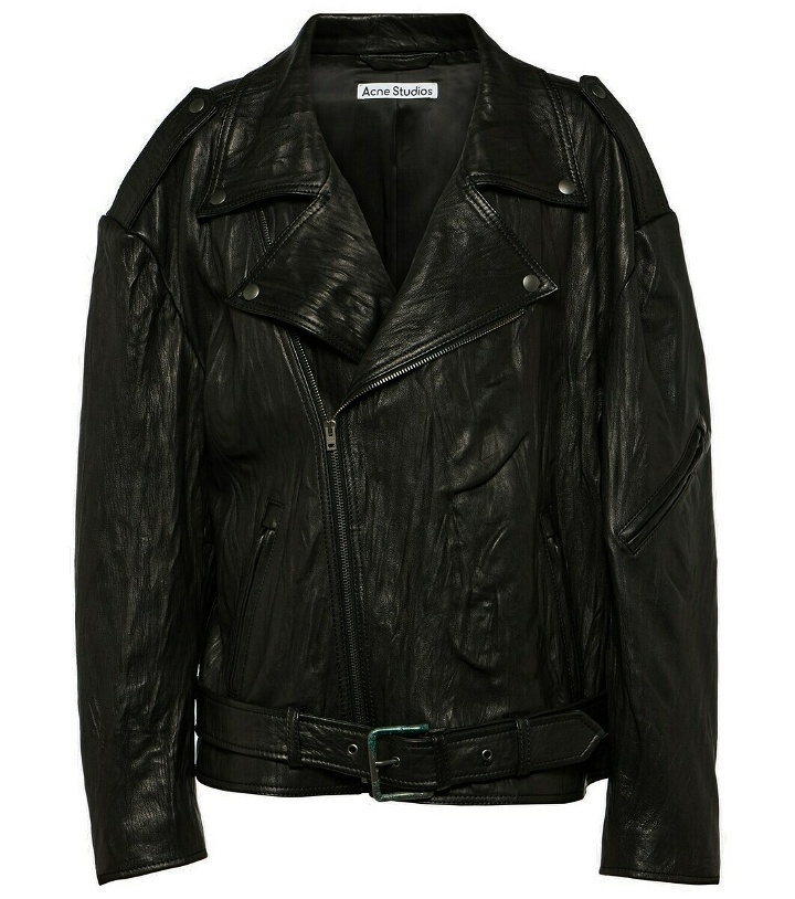 Photo: Acne Studios Linor leather biker jacket