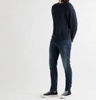 Nudie Jeans - Frank Indigo-Dyed Ribbed Organic Cotton Sweater - Blue