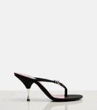 Saint Laurent Jerry crêpe satin thong sandals