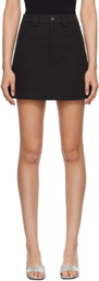 Fax Copy Express Black Pegged Miniskirt