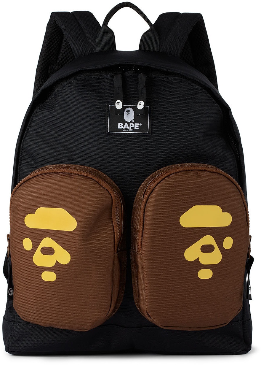 BAPE Kids Black Ape Head Backpack A Bathing Ape