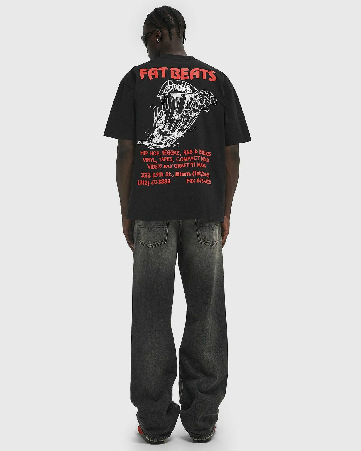 Pleasures 9th STREET TEE Black Mens Shortsleefe