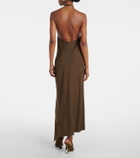 The Attico Halterneck open-back midi dress