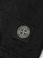 Stone Island - Straight-Leg Mid-Length Logo-Appliqued ECONYL® Nylon Metal Swim Shorts - Black