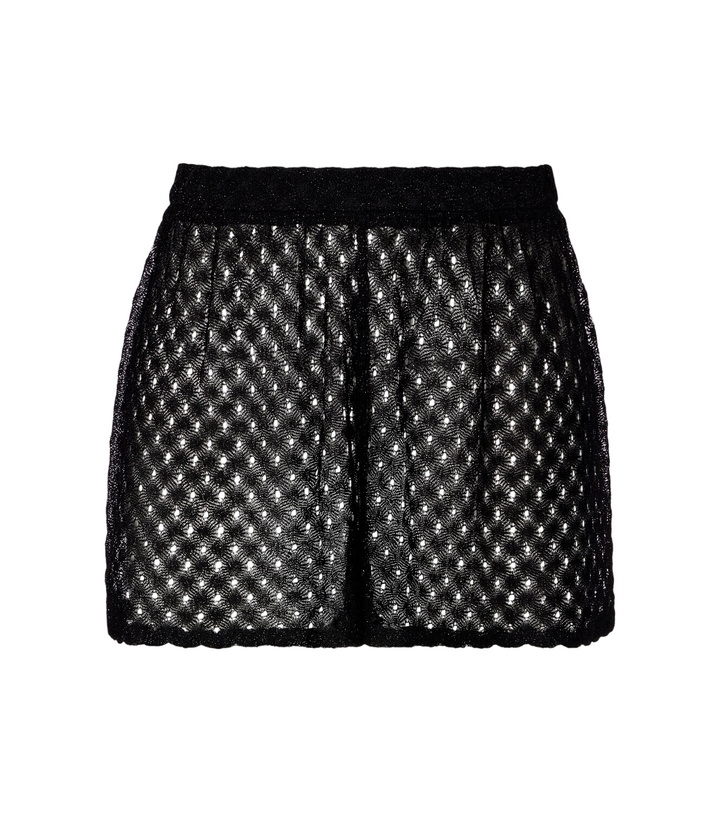 Photo: Missoni Crochet lamé shorts