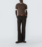 Miu Miu Striped cotton jersey T-shirt