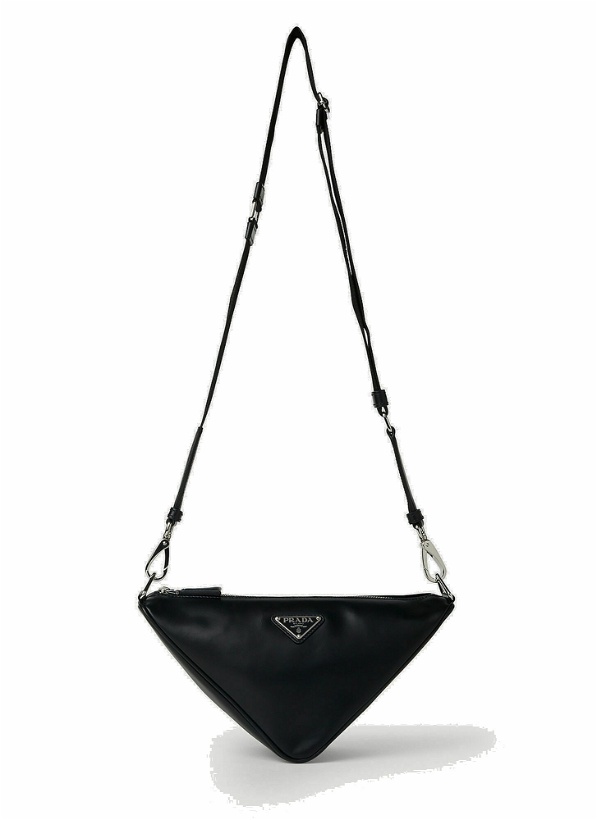 Photo: Prada - Triangle Crossbody Bag in Black
