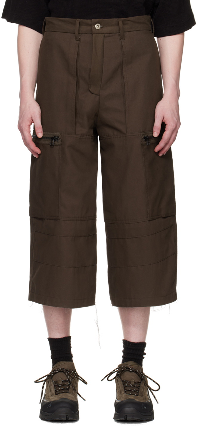 BRYAN JIMENÈZ Brown Uniform Cargo Pants