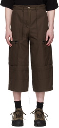 BRYAN JIMENÈZ Brown Uniform Cargo Pants
