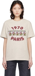 Kenzo Gray Kenzo Paris 'KENZO Wild Tiger' Embroidered Loose T-shirt