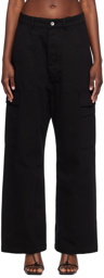 Rick Owens DRKSHDW Black Cargo Trousers