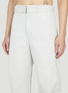 Lemaire - Belted Jeans in White